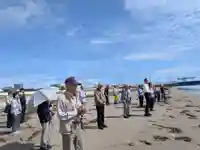 地蔵流しのご供養の様子