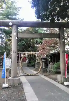 青山熊野神社の鳥居