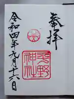 平野神社の御朱印