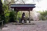 洲原社の手水舎