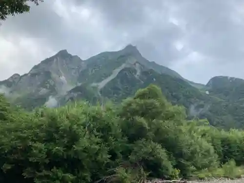 穂高神社奥宮の景色