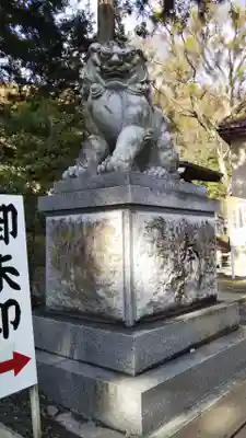 諏訪大社上社前宮の狛犬