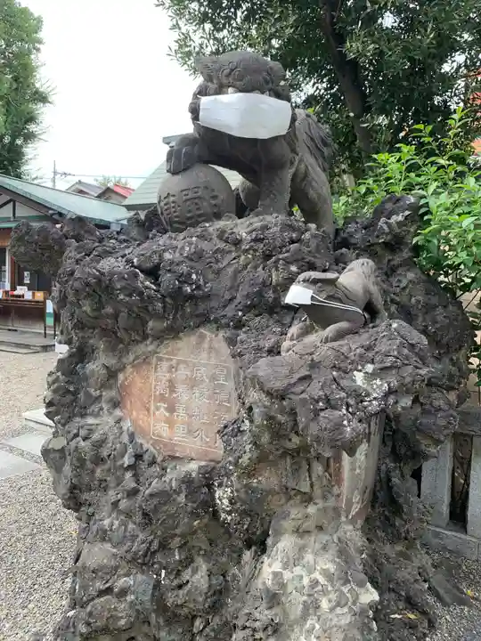 お三の宮日枝神社の狛犬