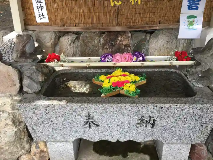 星置神社の手水舎