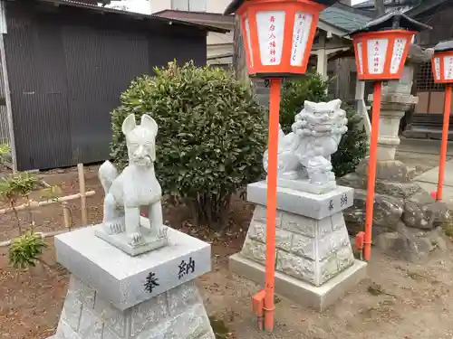 舞台八幡神社の狛犬