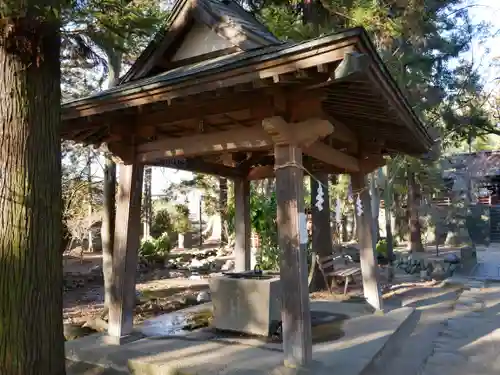 大井俣窪八幡神社の手水舎