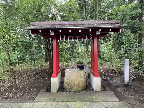 柞祖霊社の手水舎