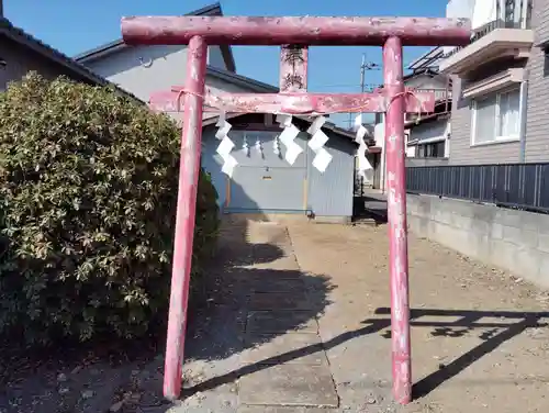 川島稲荷神社                の鳥居