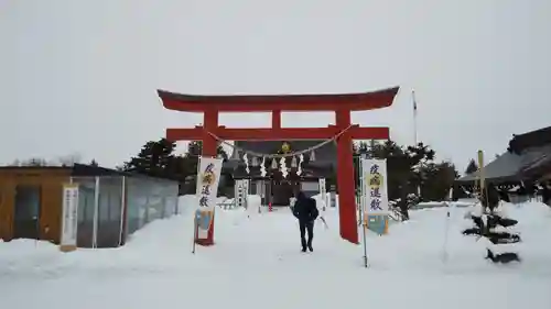 美瑛神社の鳥居