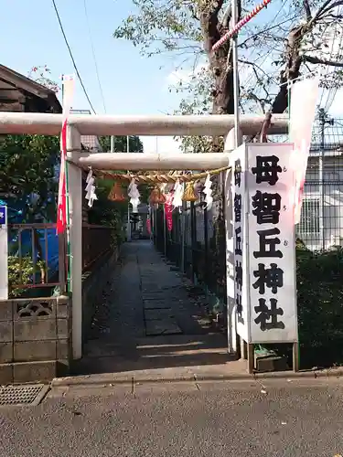 母智丘神社の鳥居