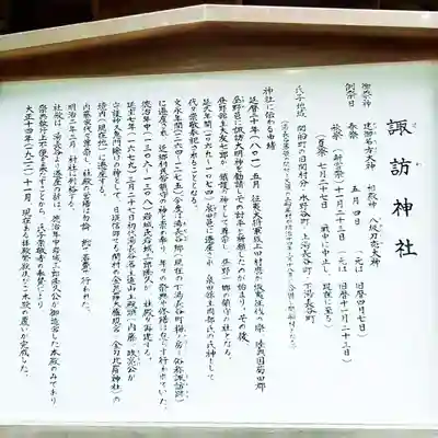 諏訪神社(旧湯長谷藩領総鎮守)の歴史