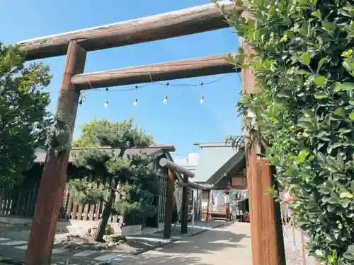 七重浜海津見神社の鳥居