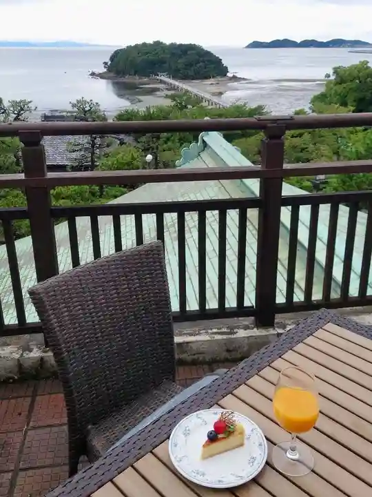 八百富神社の食事