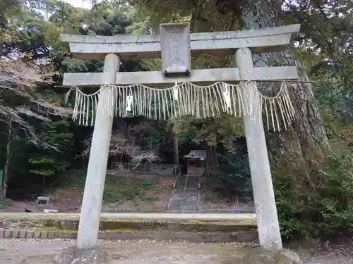 白山神社の鳥居