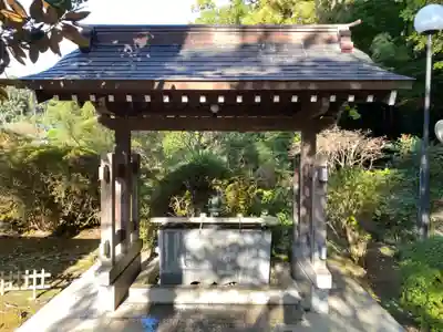 天台宗　長窪山　正覚寺の手水舎