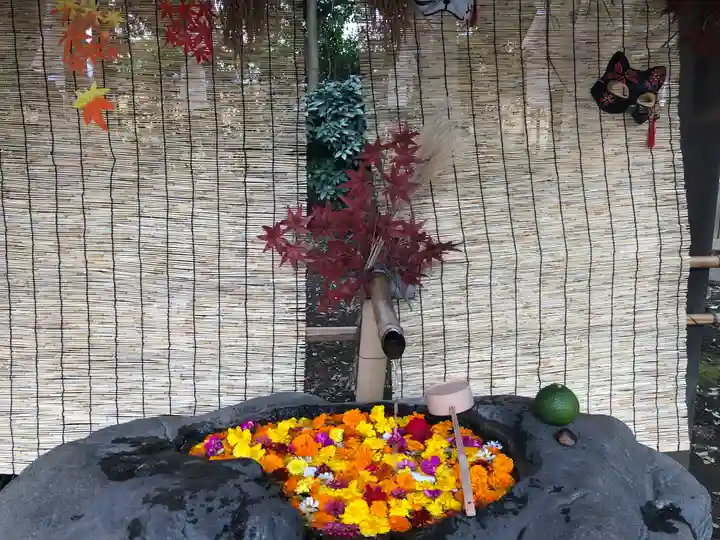 馬場氷川神社の手水舎