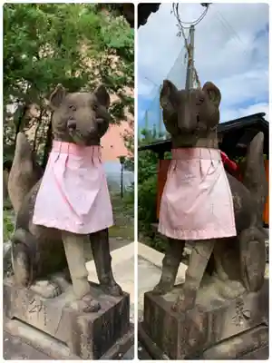 折上稲荷神社の狛犬