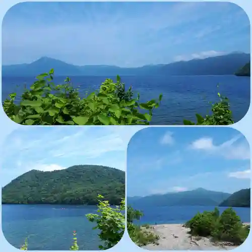 支笏湖神社の景色