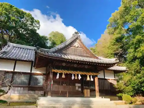 川田八幡神社の本殿・本堂