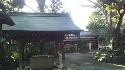 奥澤神社の手水舎
