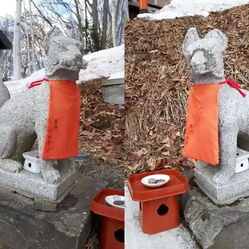 清田稲荷神社の狛犬