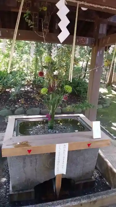 赤坂氷川神社の手水舎