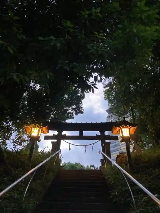 落合白山神社の鳥居