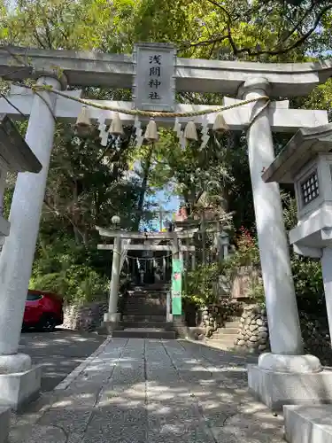 多摩川浅間神社の鳥居