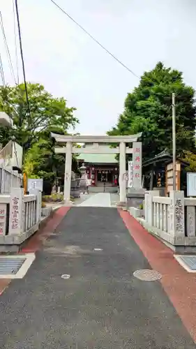 当代島稲荷神社の鳥居