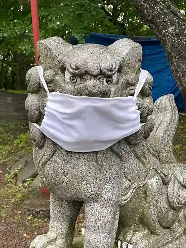 別海神社の狛犬