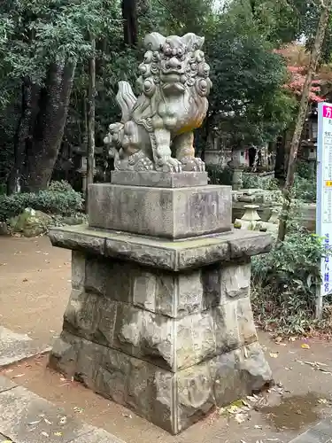 道野辺八幡宮の狛犬