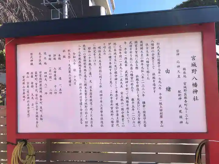 宮城野八幡神社(宮城県)
