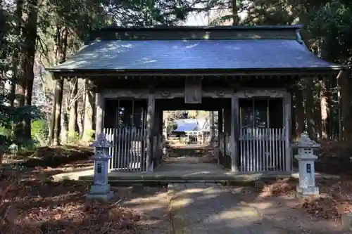 都々古別神社(馬場)の山門・神門