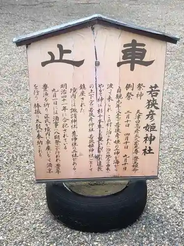 若狭彦姫神社の歴史