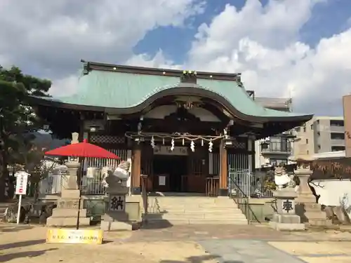 打出天神社の本殿・本堂