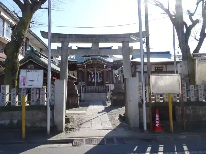 谷戸三輪神社の鳥居
