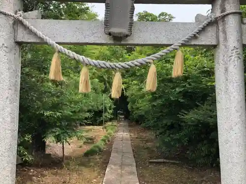 葦不合神社の鳥居