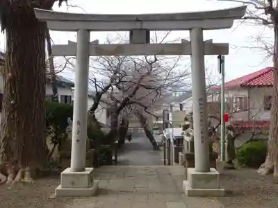 弥生神社の鳥居