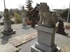 武州柿生琴平神社の狛犬