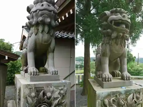 辺田見若宮神社の狛犬