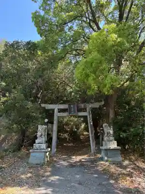 峯神社(大麻比古神社奥宮)の鳥居