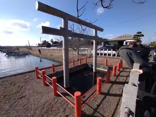 息栖神社の鳥居