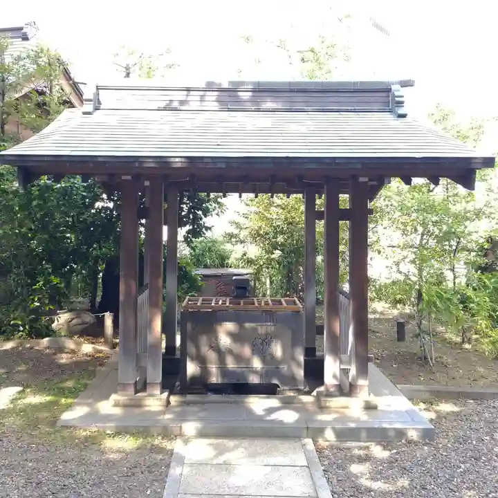 筑土八幡神社の手水舎