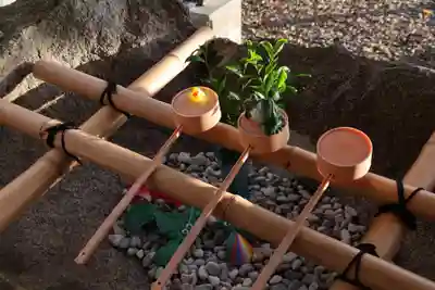 阿久津「田村神社」(郡山市阿久津町)旧社名:伊豆箱根三嶋三社の手水舎