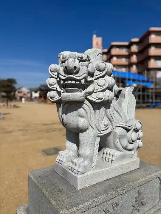 大窪八幡宮の狛犬