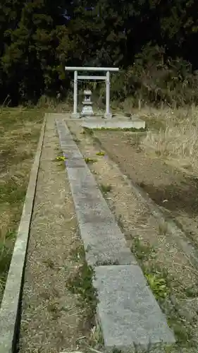 神社(名称不明)の鳥居