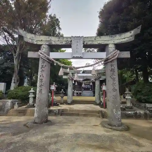 温泉神社の鳥居