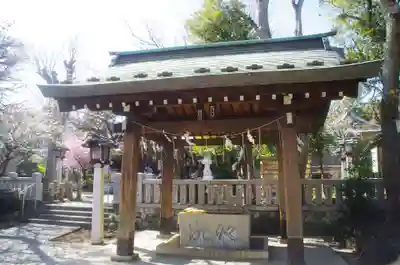 新宿下落合氷川神社の手水舎