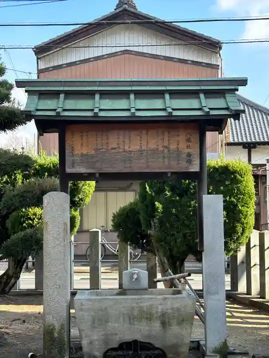 八幡社(寺津八幡社)の手水舎