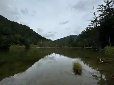 穂高神社奥宮の自然